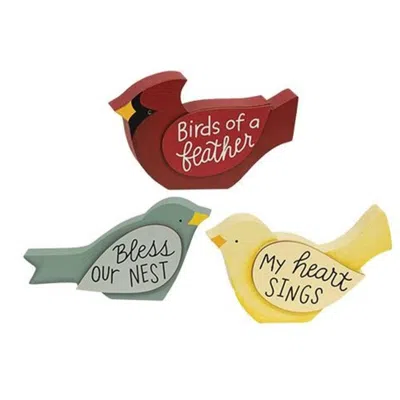 Homegifo Bird Word Chunky Sitter 3 Asstd. In Multi