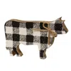 Homegifo Black & White Buffalo Check Chunky Cow