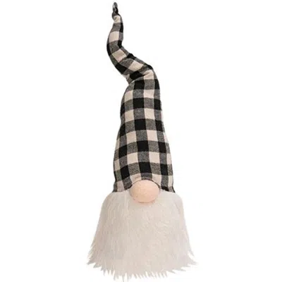 Homegifo *black & White Buffalo Check Gnome 16" In Multi
