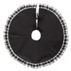 Homegifo *black & White Buffalo Check Ruffle Tree Skirt