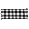 Homegifo Black & White Buffalo Check Short Runner