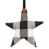 Homegifo *black & White Buffalo Check Star Ornament