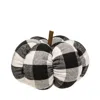 Homegifo *black & White Buffalo Check Stuffed Pumpkin 5"