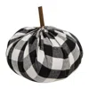 Homegifo *black & White Buffalo Check Stuffed Pumpkin 6.5"