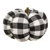Homegifo *black & White Buffalo Check Stuffed Pumpkin 8"