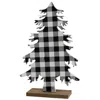 Homegifo *black & White Buffalo Check Wood Tree Large