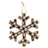 Homegifo *black & White Plaid Snowflake Ornament Large