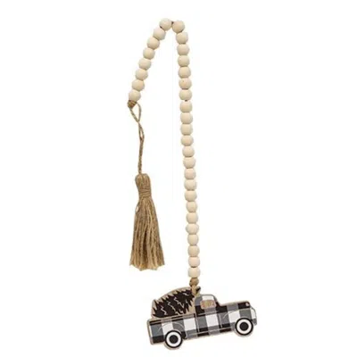 Homegifo *black Buffalo Check Truck Beaded Strand