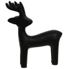 Homegifo Black Cast Iron Standing Reindeer Figurine Small