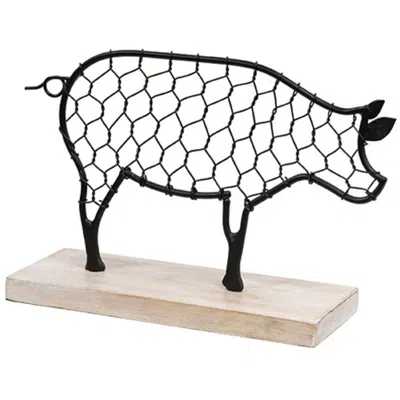 Homegifo Black Chicken Wire Pig