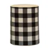 Homegifo Black Large Check Timer Pillar - 3"x4"