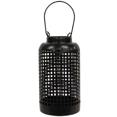 Homegifo Black Metal Hanging Porch Lantern
