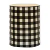 Homegifo Black Small Check Timer Pillar - 3" X 4"