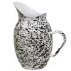 Homegifo Black Splatter Enamel Pitcher