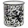 Homegifo Black Splatter Enamelware Utensil Holder