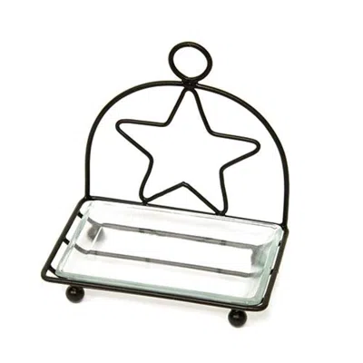 Homegifo Black Star Soap Dish