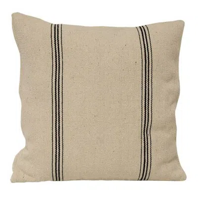 Homegifo Black Stripe Pillow Case In Neutral