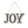 Homegifo *black/white Plaid Joy Hanger