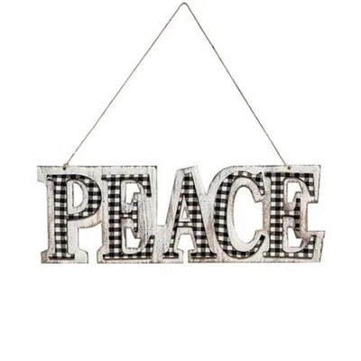 Homegifo *black/white Plaid Peace Hanger