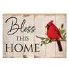 Homegifo Bless This Home Cardinal Block