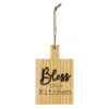 Homegifo *bless This Kitchen Natural Cutting Board Ornament