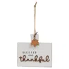 Homegifo *blessed And Thankful Cutting Board Sign Ornament