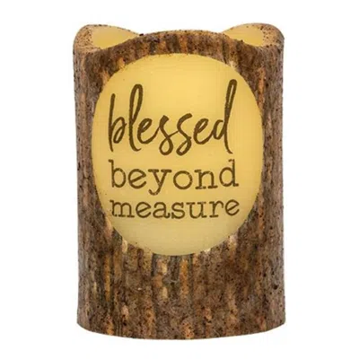 Homegifo *blessed Beyond Measure Pillar 3x4.5" In Brown