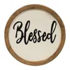 Homegifo *blessed Round Sign 12"