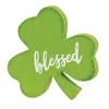 Homegifo Blessed Shamrock Block