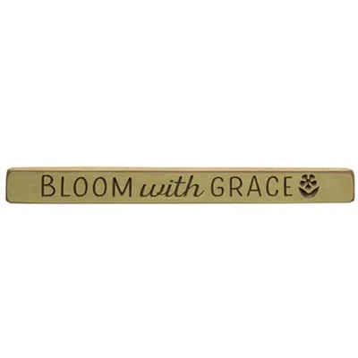 Homegifo Bloom With Grace Engraved Block 18"