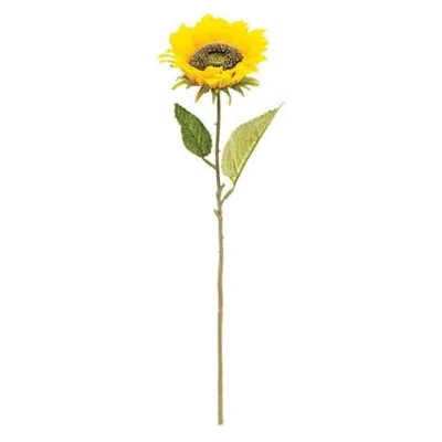 Homegifo Blooming Sunflower Stem Yellow In Blue