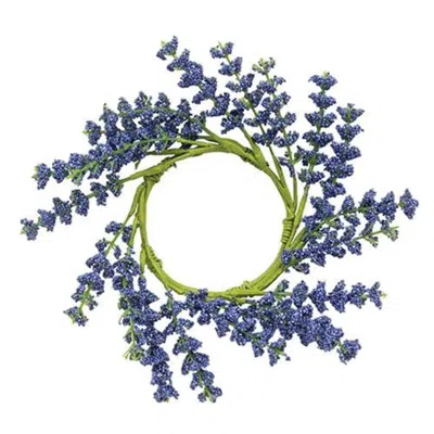 Homegifo *blue Astilbe Candle Ring 3"