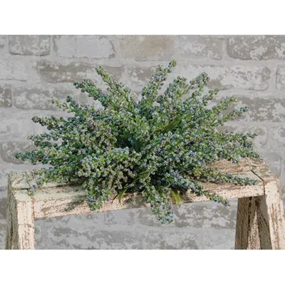 Homegifo Blue Heather Table Piece In Green