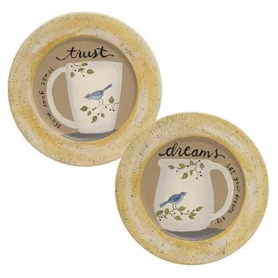 Homegifo *bluebird Mug Plate 2 Asstd. In Multi