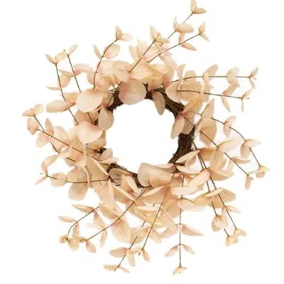 Homegifo *blushing Eucalyptus Wreath In Neutral