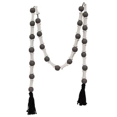 Homegifo Bones & Bead Garland In Black