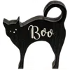 Homegifo Boo Cat Chunky Wood Sitter
