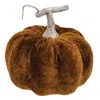 Homegifo *brown Velvet Pumpkin 4"
