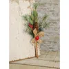 Homegifo Brush Pine W/red Bells Pick 16"
