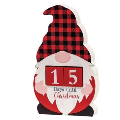 Homegifo *buffalo Check Gnome Christmas Countdown In Red