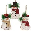 Homegifo Buffalo Check Snowman Ornament 3 Asstd.