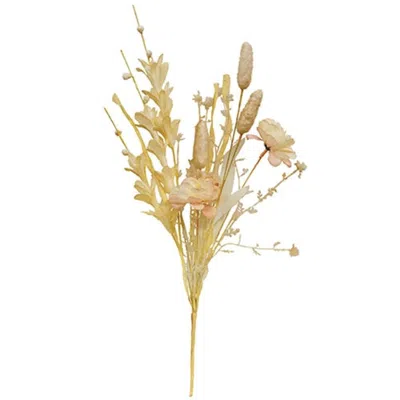 Homegifo Bunny Tail & Wildflower Spray In Yellow