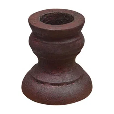 Homegifo Burgundy Aged Candle Cup In Brown