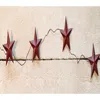 Homegifo Burgundy Star Garland 60"