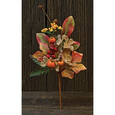 Homegifo Burlap Crab Apple Pick In Multi
