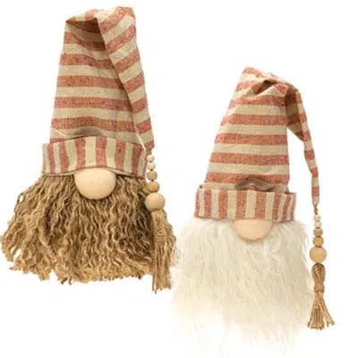 Homegifo Burlap Santa Gnome 2 Asstd. In Neutral