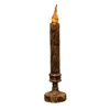 Homegifo Burnt Mustard Candlestick - 10"