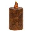 Homegifo Burnt Mustard Flame Timer Pillar 2" X 3"