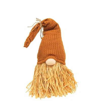 Homegifo *burnt Orange Raffia Gnome Small