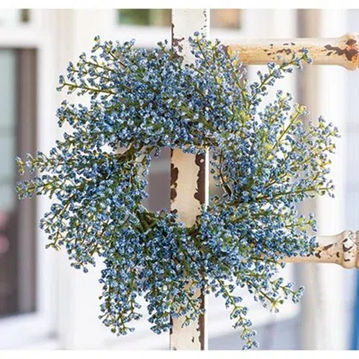 Homegifo Bursting Astilbe Candle Ring Sky Blue 3.5"
